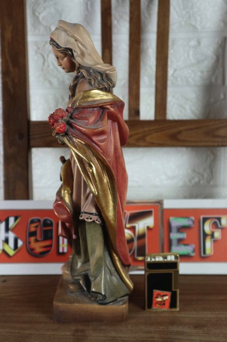 Holzfigur Oberammergau Kraus Allegorie Sommer