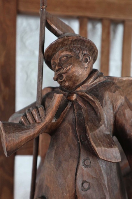 Holzfigur Schnitzerei Nachtwächter