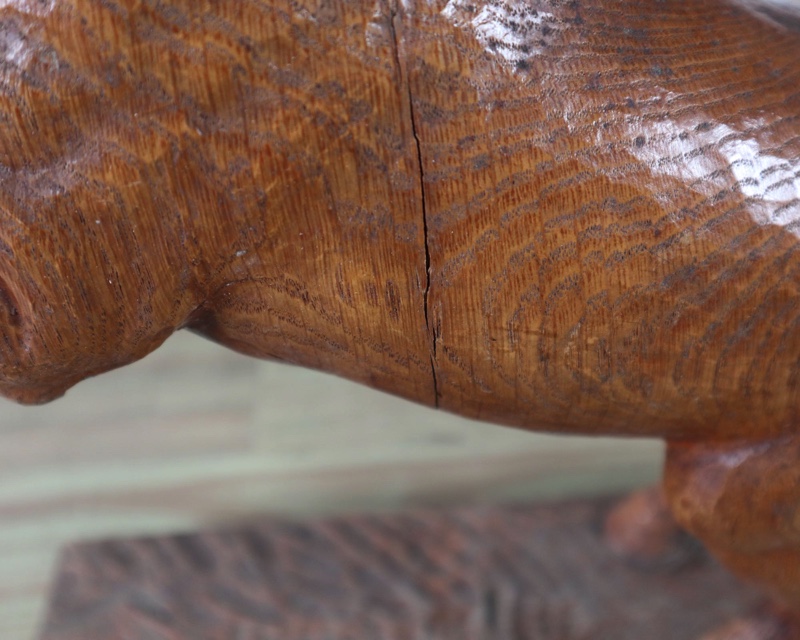 Jägerhannd Holzskulptur steigender Hengst Pferd