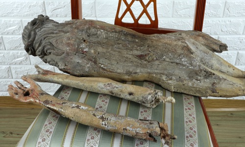 Korpus Christi antik Holz 104cm