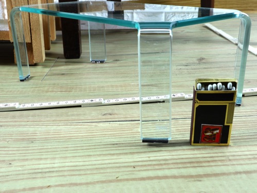 Miniatur Tisch Fiam Italia Limitiert Glas