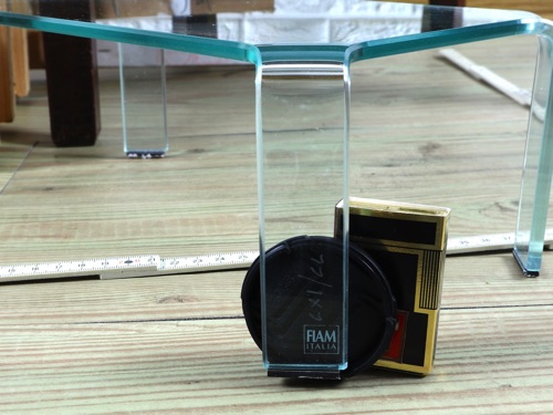 Miniatur Tisch Fiam Italia Limitiert Glas