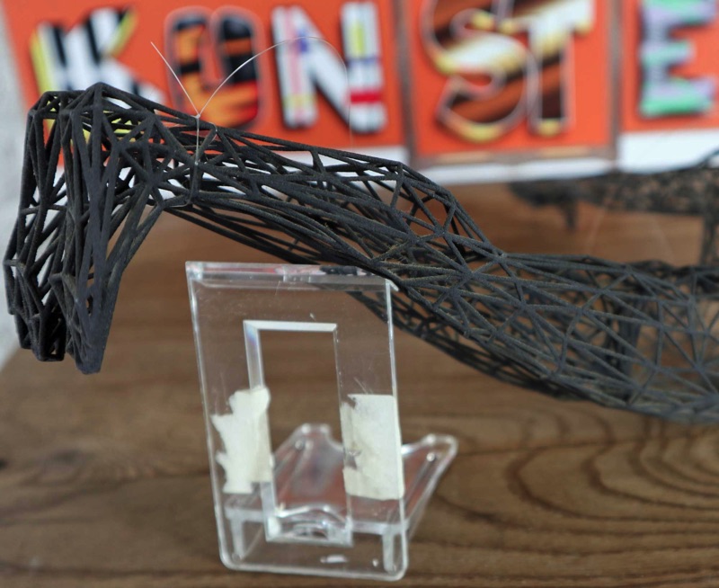 Moto Waganari Skulptur Netzwerk hit the roof blach