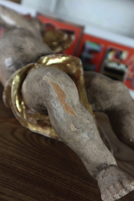 Putto Engel Holz Schnitzerei Putte
