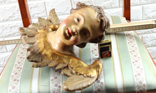 Putto Engel Holz antik 1