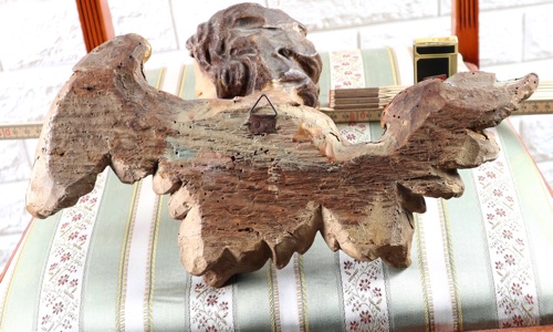 Putto Engel Holz antik 1
