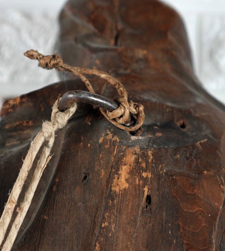Theresa von Avila Holzskulptur antik Heilige Schwert Dolch