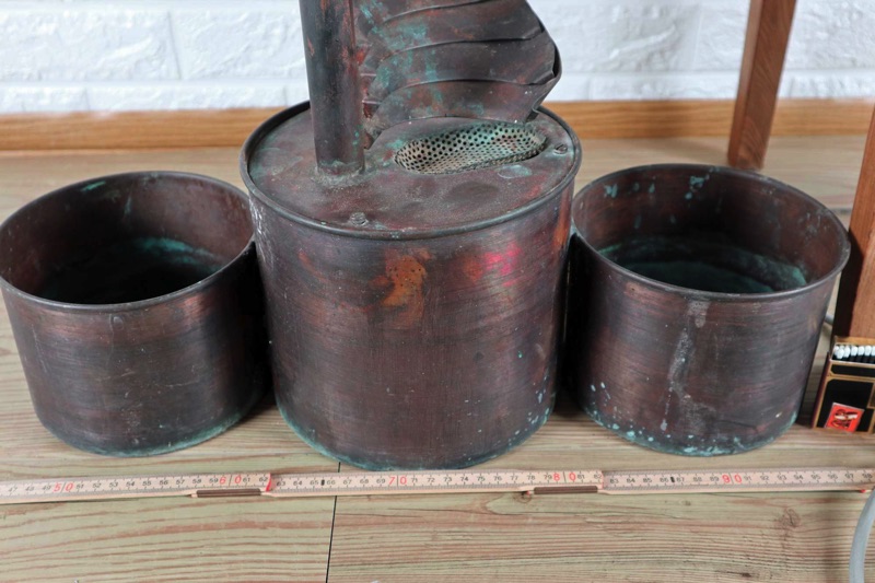 vintage Wasserspiel Kupfer Springbrunner Designer