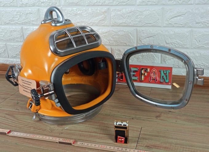 Taucherhelm Dräger DM 220 Helmtaucher Helm deep sea diving helmet Draeger DM220 6