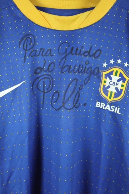 Nike Brasilien Trikot handsigniert Pele Guido Westerwelle Staatsgeschenk