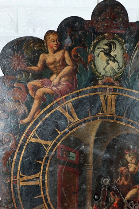 Eisen Wanduhr antik Eisenuhr Erotika