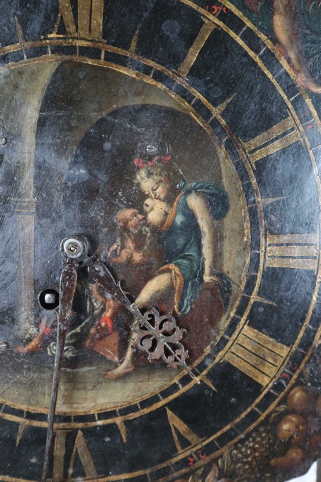 Eisen Wanduhr antik Eisenuhr Erotika