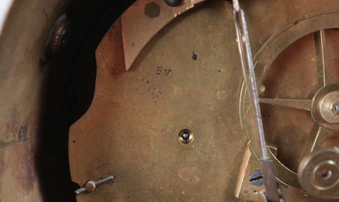 Marmor Pendule Uhr Noseda Marseille antik