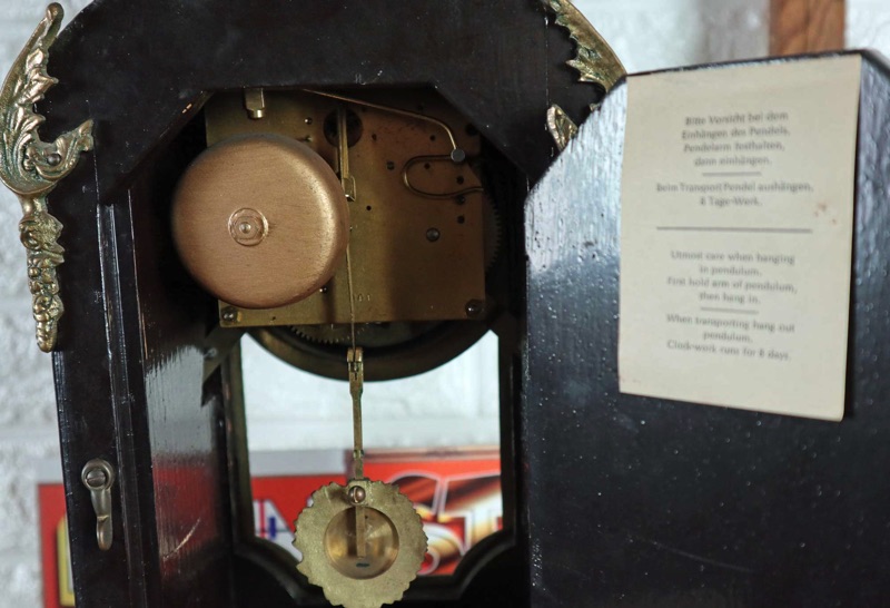 Pendule Uhr antik Schildpatt Boulle