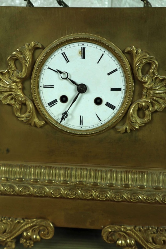 Pendule antik Uhr Pferd