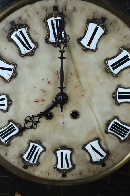 Wanduhr Chinoiserie antik