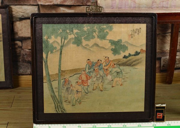 Asiatika Aquarell antik Umkreis Chien Hui An 3