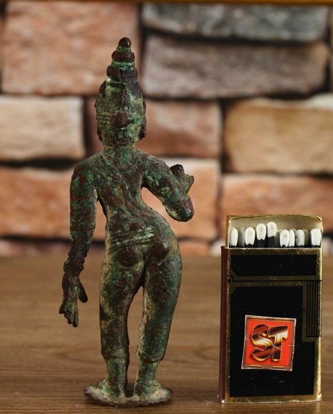 Asiatika Bronze Figur Gottheit Indien