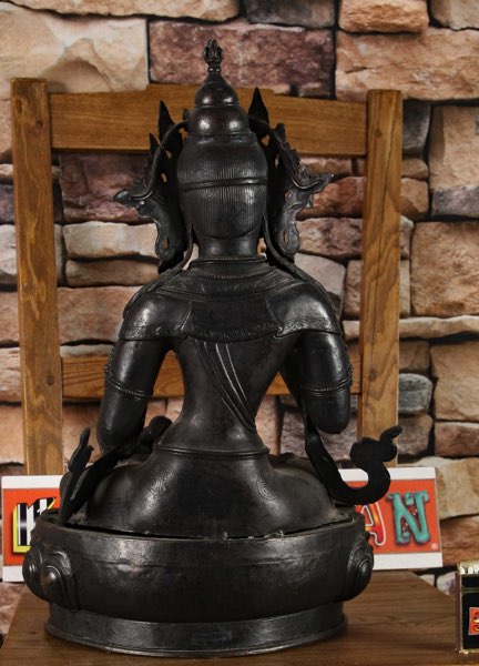 Asiatika Buddha Bronze antik Tara China Tibet