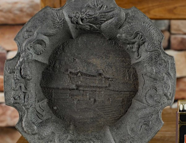 Asiatika Schale Tientsin China Bronze antik