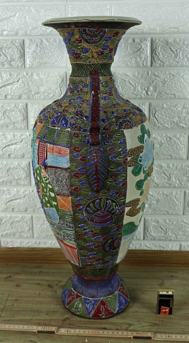 Vase Japan antik Satsuma signiert
