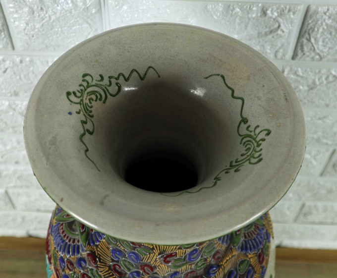 Vase Japan antik Satsuma signiert