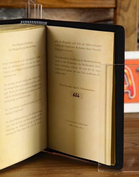 Faksimile Buch Gebetbuch Markgräfin Brandenburg