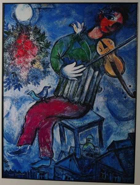 ars mundi Reproduktion Le Violoniste Bleu nach Marc Chagall Druck auf Bütten