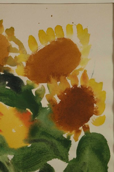 Aquarell Blumen Vase Blumenstrauss 2