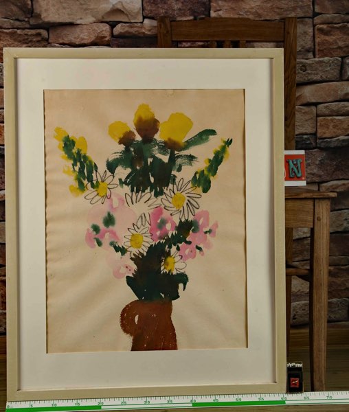 Aquarell Blumen Vase Blumenstrauss 3