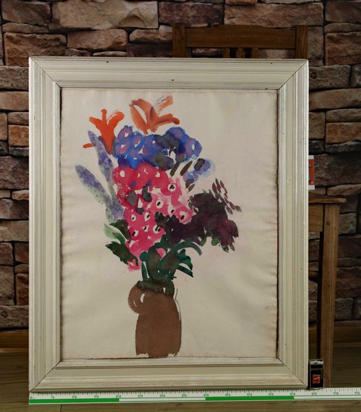 Aquarell Blumen Vase Blumenstrauss 4