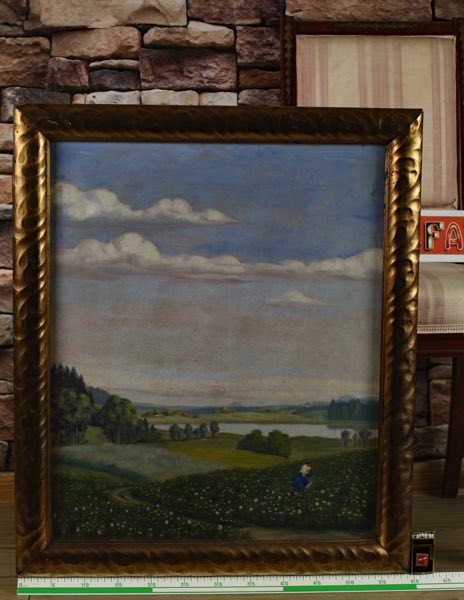Biebl Ölgemälde antik 1920 Pöllhamer See