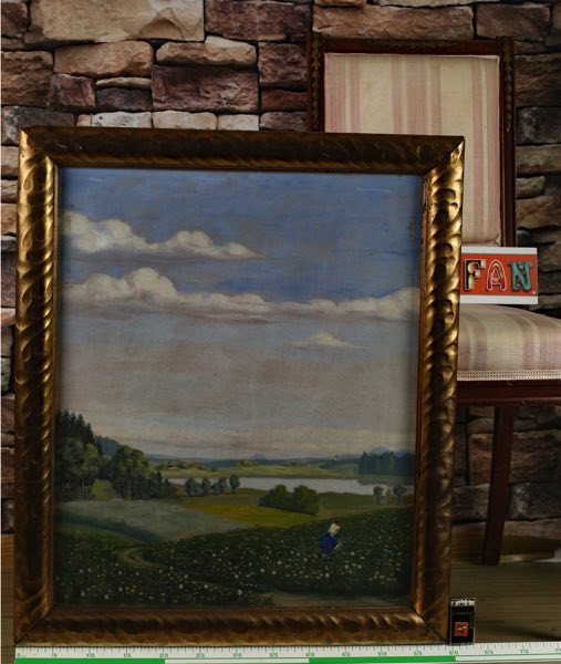 Biebl Ölgemälde antik 1920 Pöllhamer See