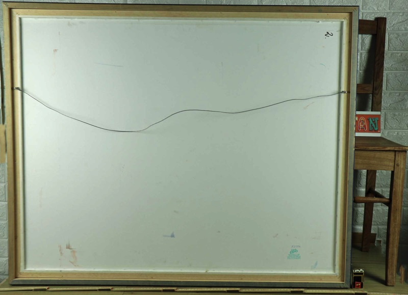 Christian Claerebout Acrygemälde skyline abstrakt