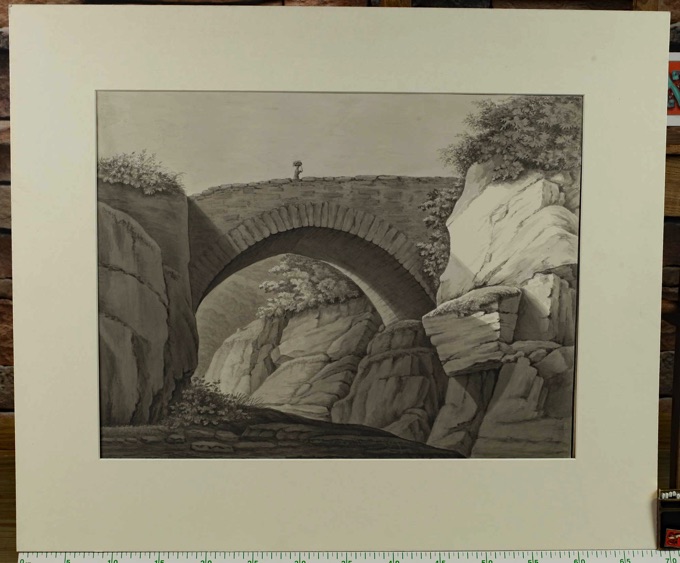 Christian Georg Schütz Grisaille Malerei Adolphseck Brücke