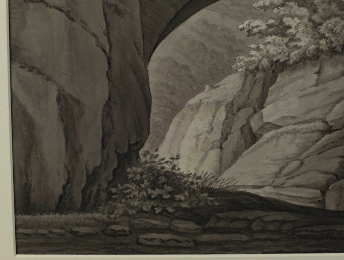 Christian Georg Schütz Grisaille Malerei Adolphseck Brücke