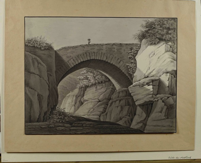 Christian Georg Schütz Grisaille Malerei Adolphseck Brücke