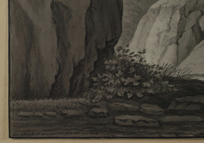 Christian Georg Schütz Grisaille Malerei Adolphseck Brücke