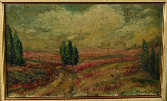 Dietrich älteres Ölgemälde Landschaft