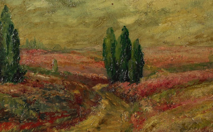 Dietrich älteres Ölgemälde Landschaft