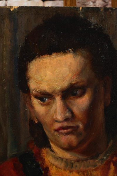 Ebenhöch Ölgemälde beidseitig Portrait Frauen