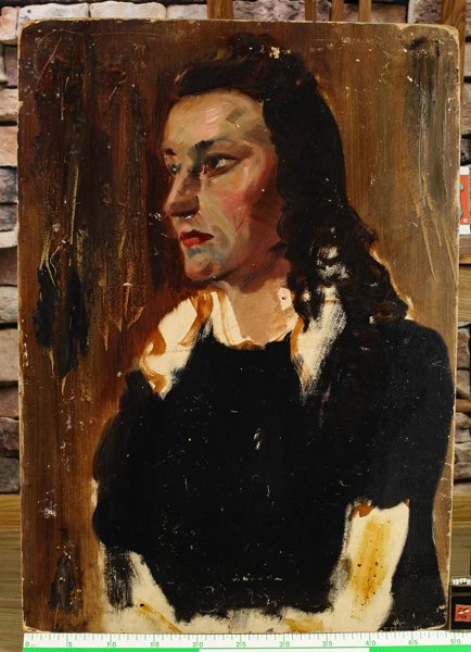 Ebenhöch Ölgemälde beidseitig Portrait Frauen