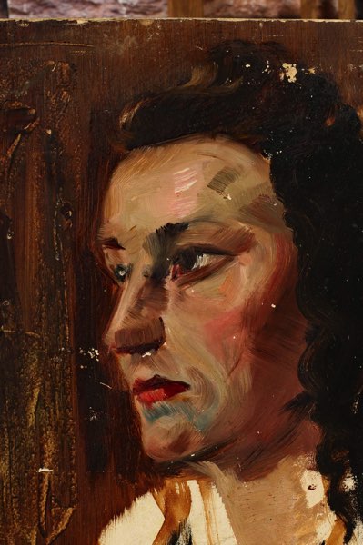 Ebenhöch Ölgemälde beidseitig Portrait Frauen