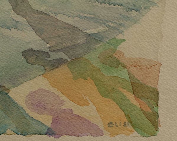 Eli Aquarell abstrakt Landschaft Komposition