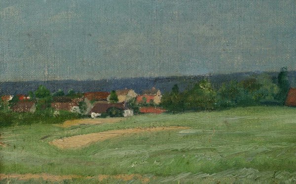 Ernst Hardt Ölgemälde antik Landschaft