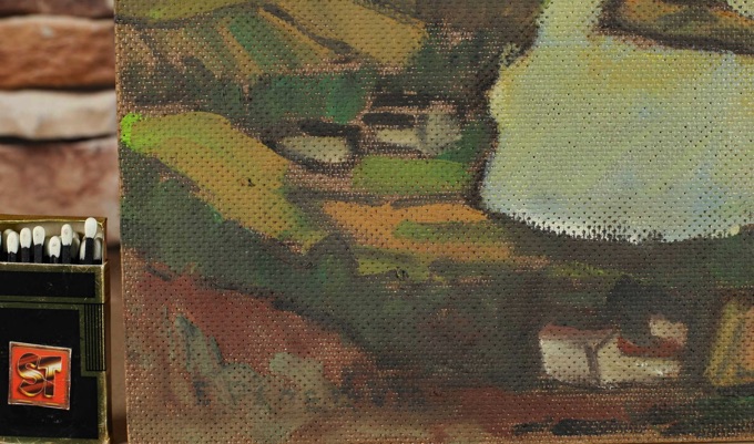 Ernst Pader Ölgemälde 1978 Donau Visegrad