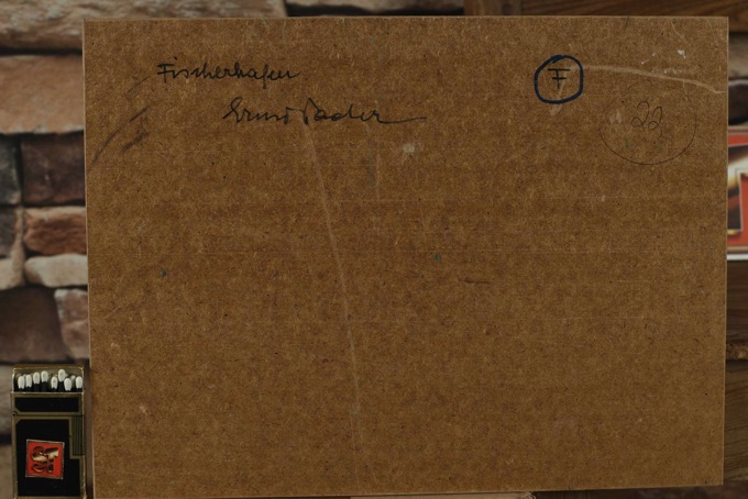 Ernst Pader Ölgemälde Fischerhafen 22