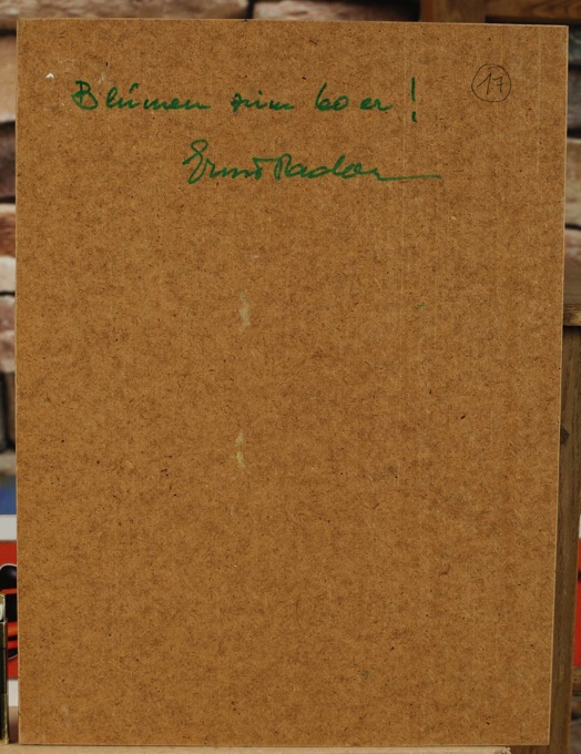 Ernst Pader Ölgemälde Stillleben Nelken 17