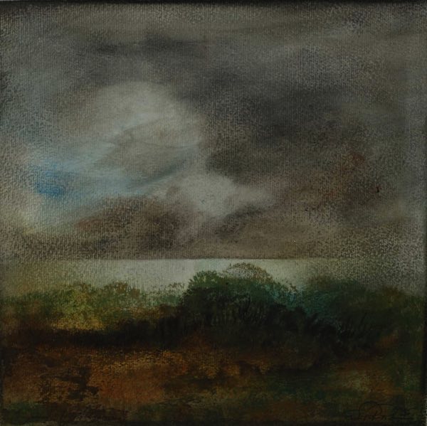 Ernst Peter Rade Tempera Landschaft 2
