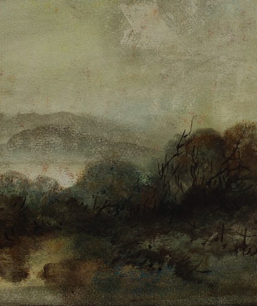 Ernst Peter Rade Tempera Landschaft